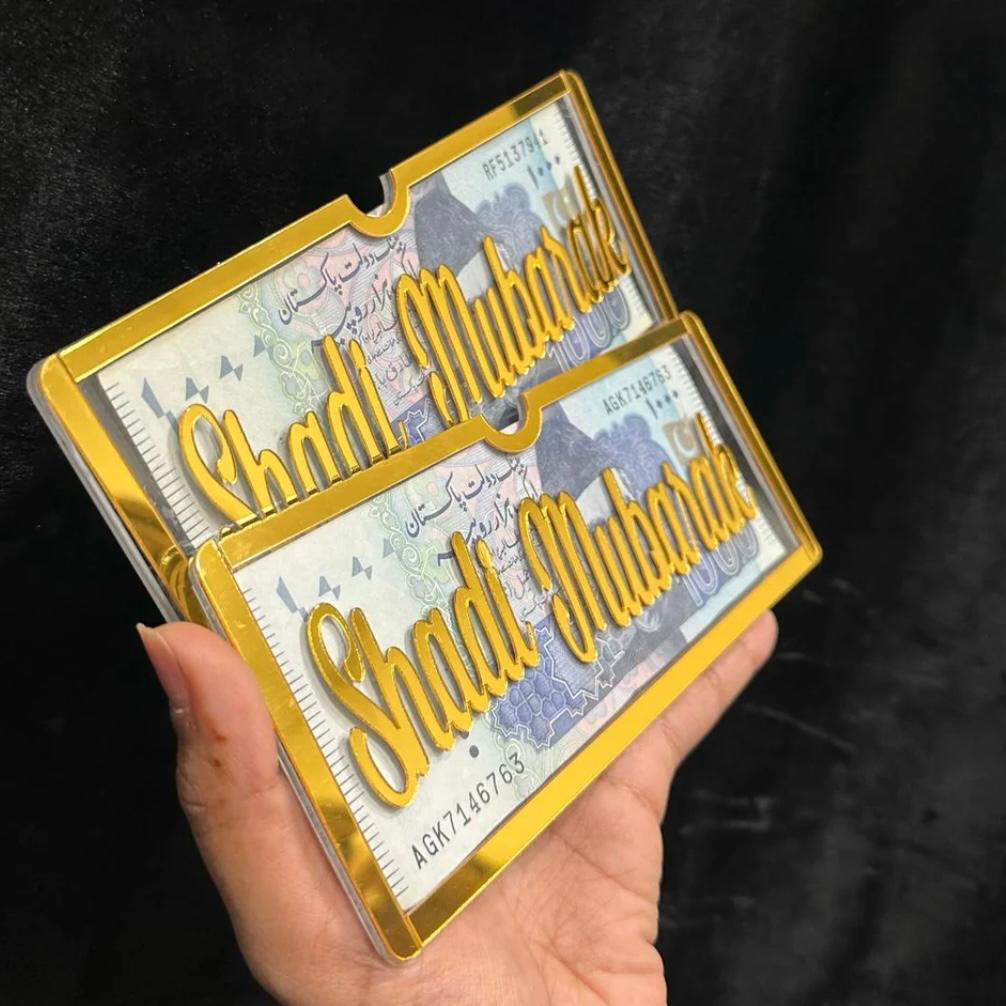 Acrylic Wedding Gift Envelope – Elegant Greeting & Money Holder for Special Occasions