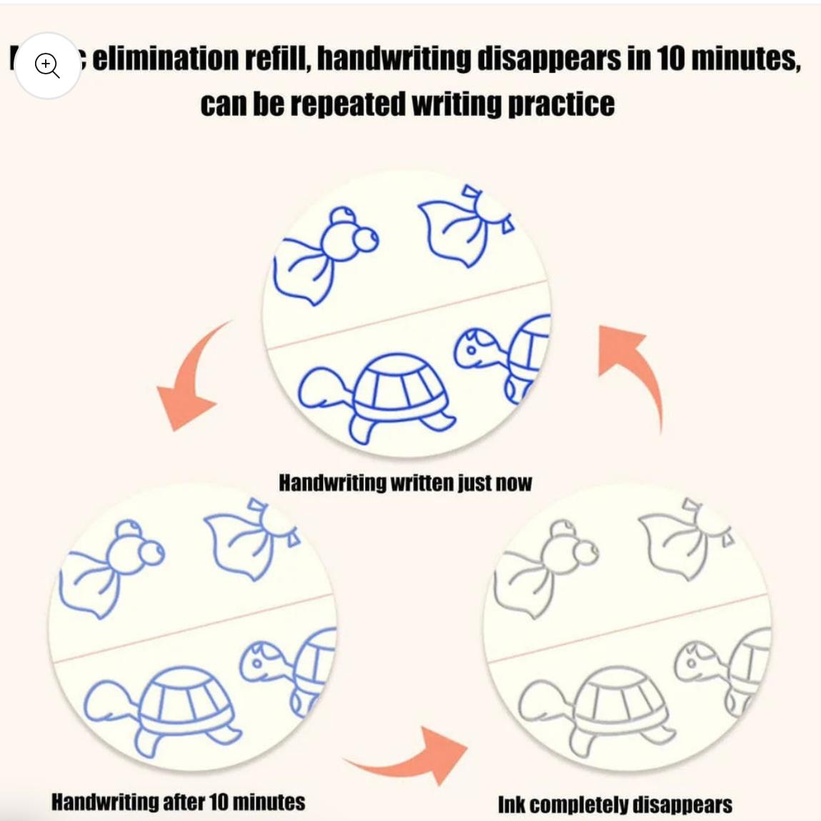 Kids Magic Practice Book Set of 4-Kids learning for Home and school with 10 refill pens